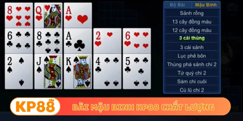 Bài mậu binh KP88 chất lượng