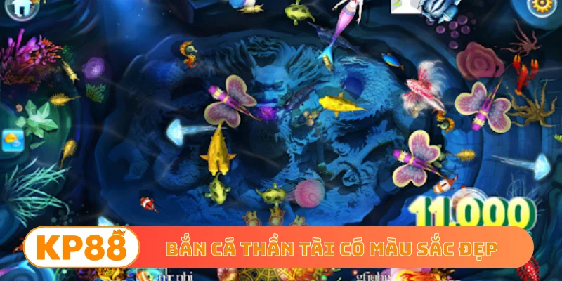 Bắn cá Thần Tài có màu sắc đẹp