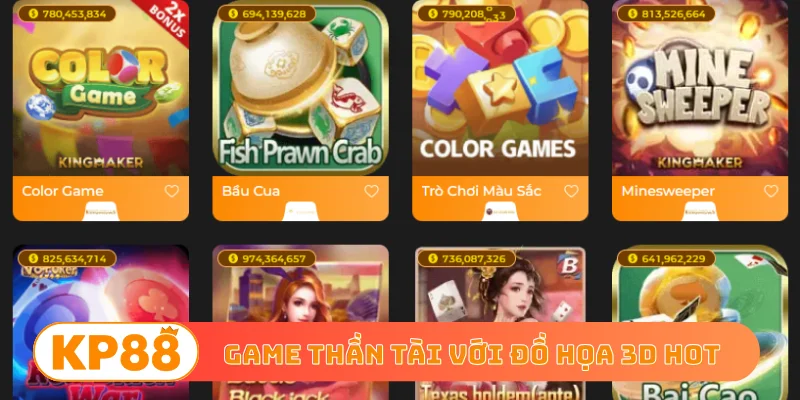 Game Thần Tài với đồ họa 3D hot