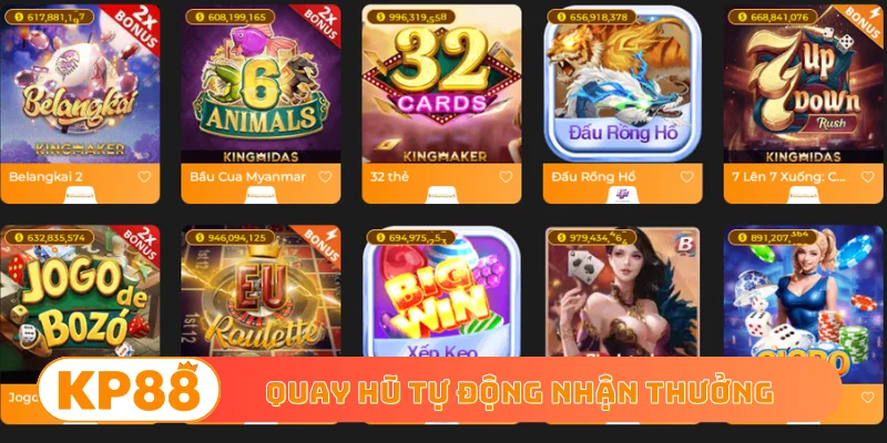 Quay hũ tự động nhận thưởng siêu tốc