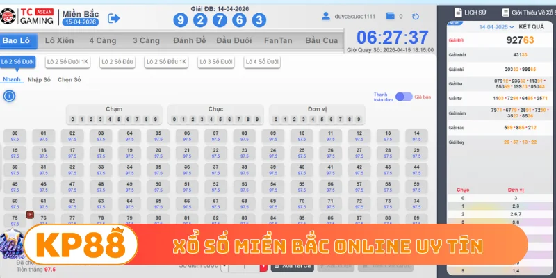 Xổ số miền Bắc online uy tín